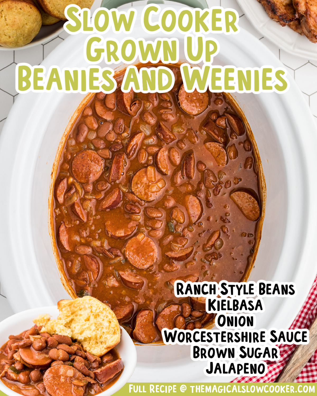 images of beanies and weanies with text overlay for pinterest.