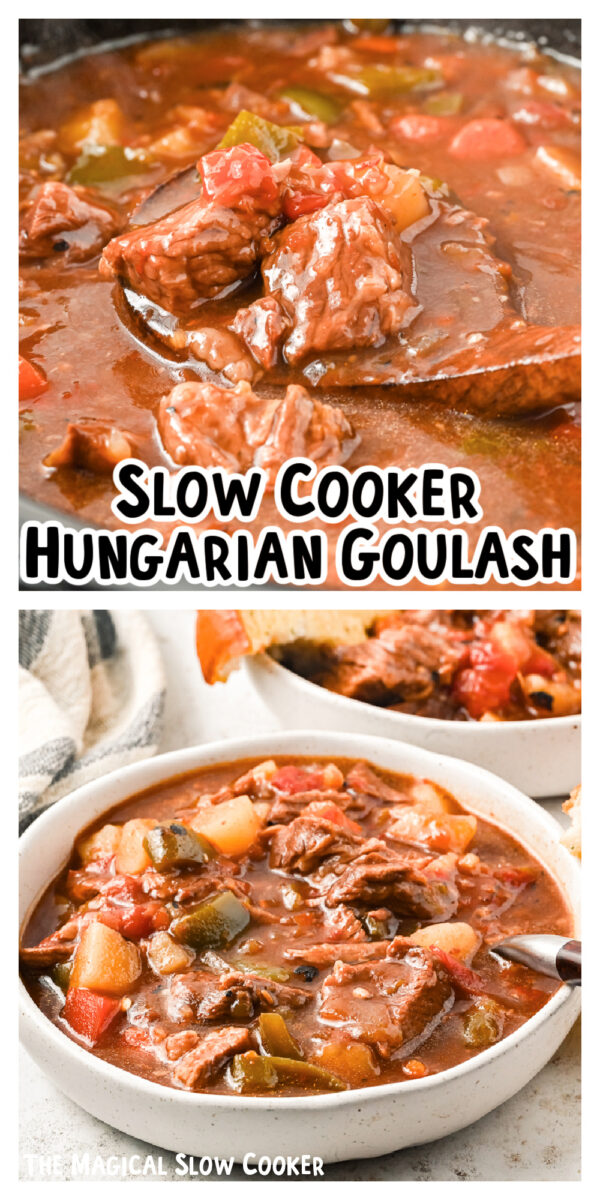 2 images of hungarian goulash.