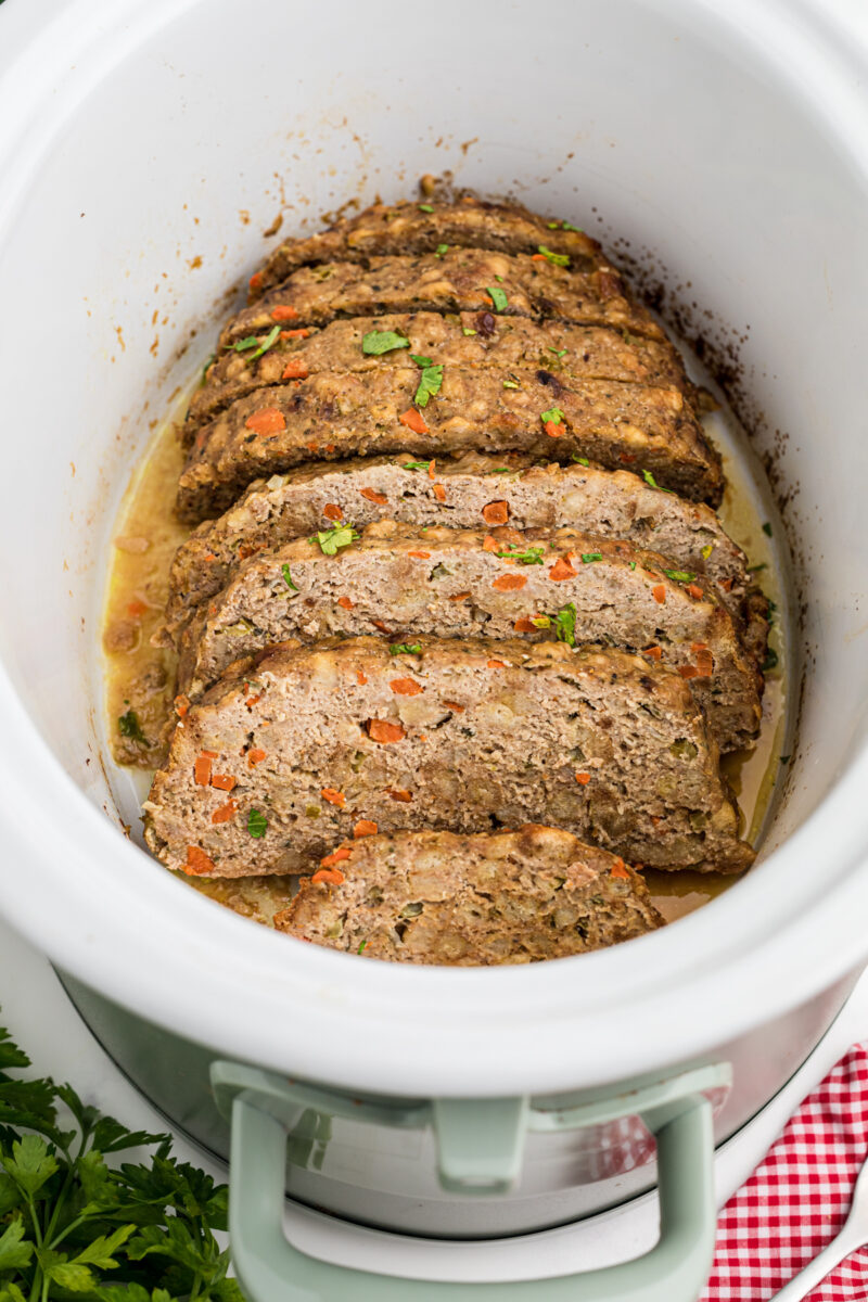 Slow Cooker Turkey Meatloaf (with Stovetop stuffing) The Magical Slow