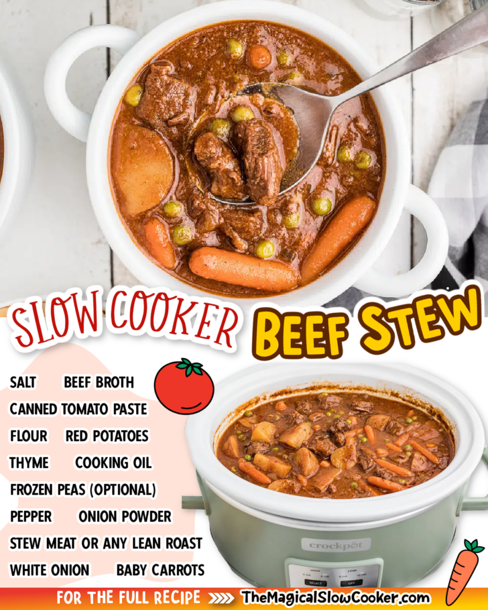 beef stew images with text of what the ingredients are for facebook.
