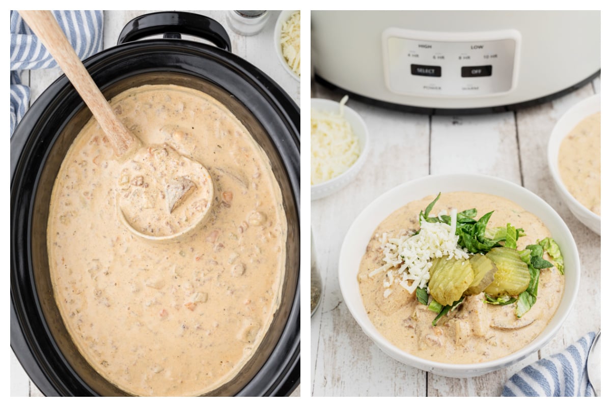 Slow Cooker Cheeseburger Soup The Magical Slow Cooker