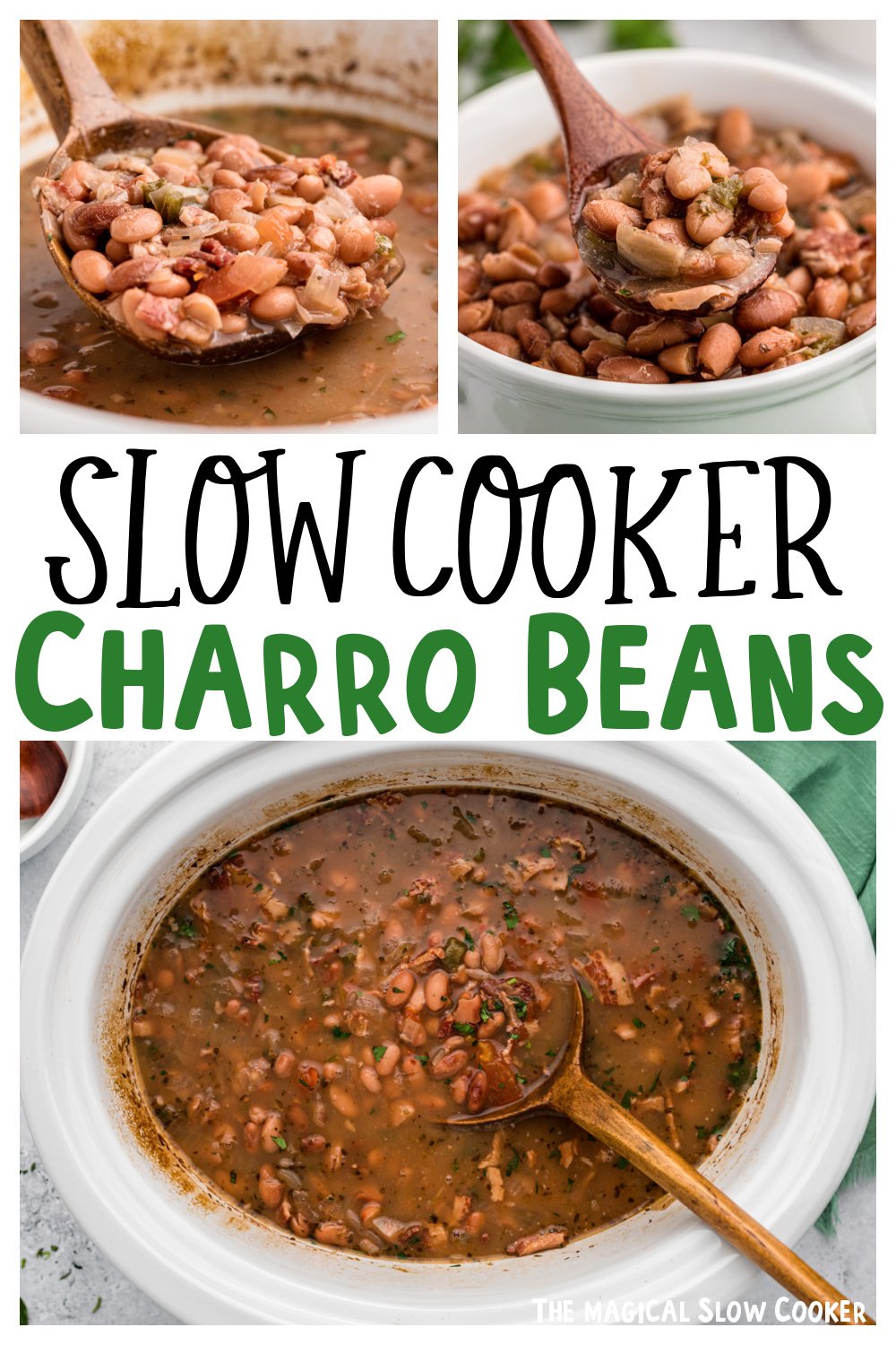 Slow Cooker Charro Beans - The Magical Slow Cooker