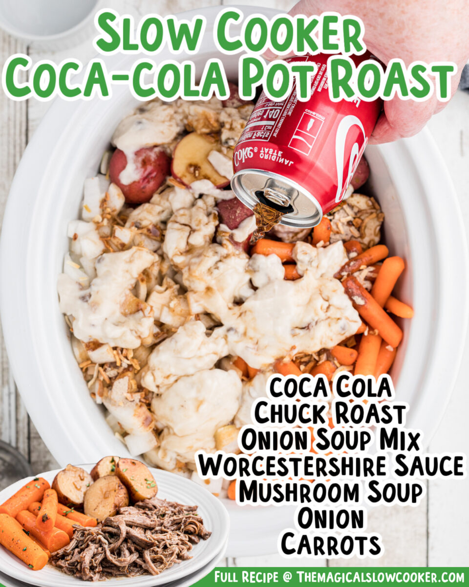 images of coca cola pot with text of ingredients for facebook.