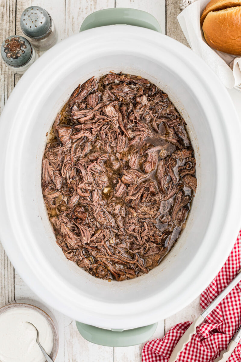 Slow Cooker Horseradish Beef Sandwiches The Magical Slow Cooker