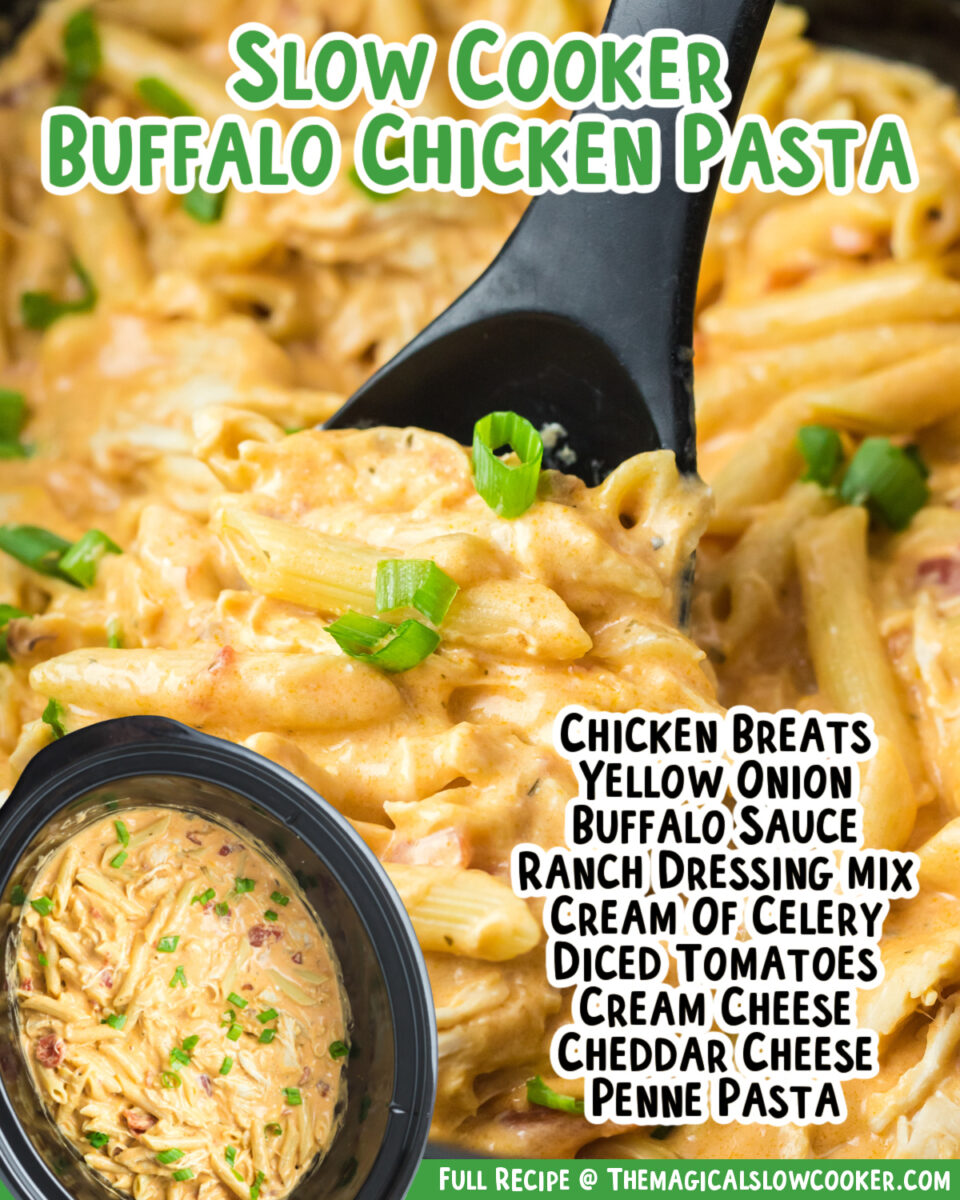 Images of buffalo chicken pasta for facebook.