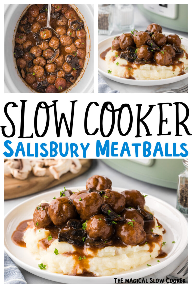 Slow Cooker Salisbury Steak Meatballs - The Magical Slow Cooker