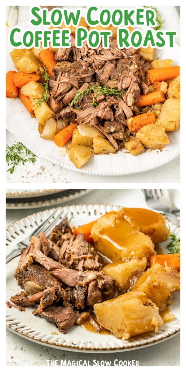 2 images of coffee pot roast