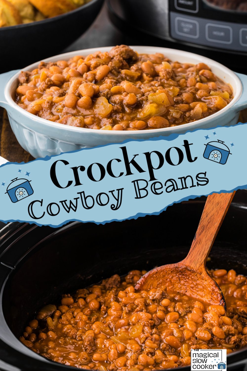 2 images of cowboy beans.