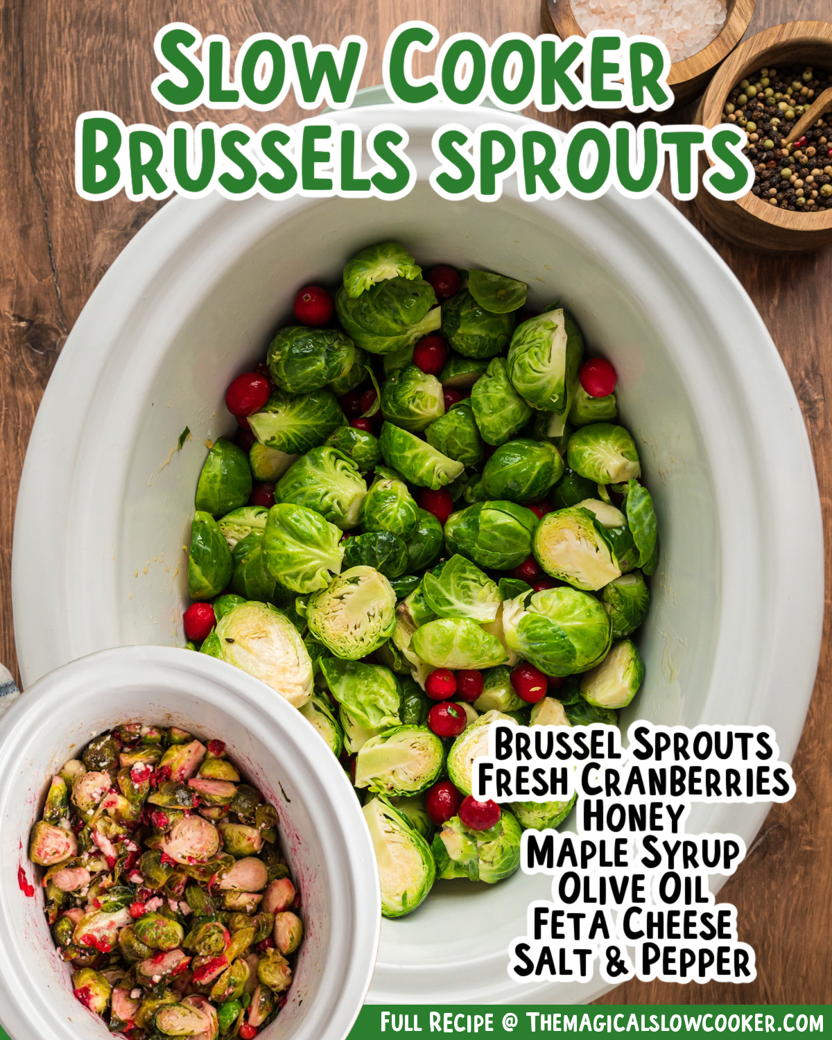 images of brussels sprouts with text of what the ingredients are.