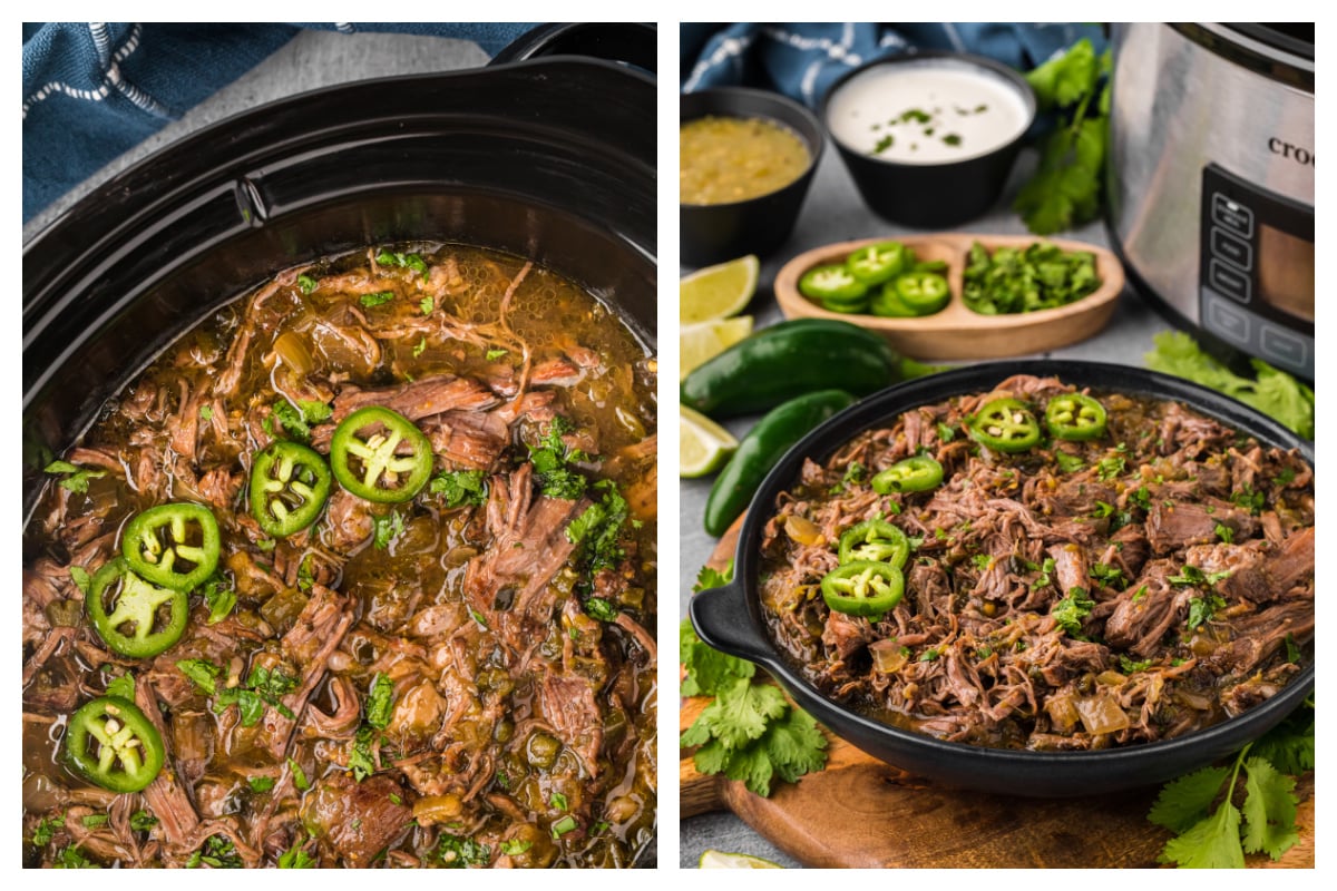 Salsa Verde Beef - The Magical Slow Cooker