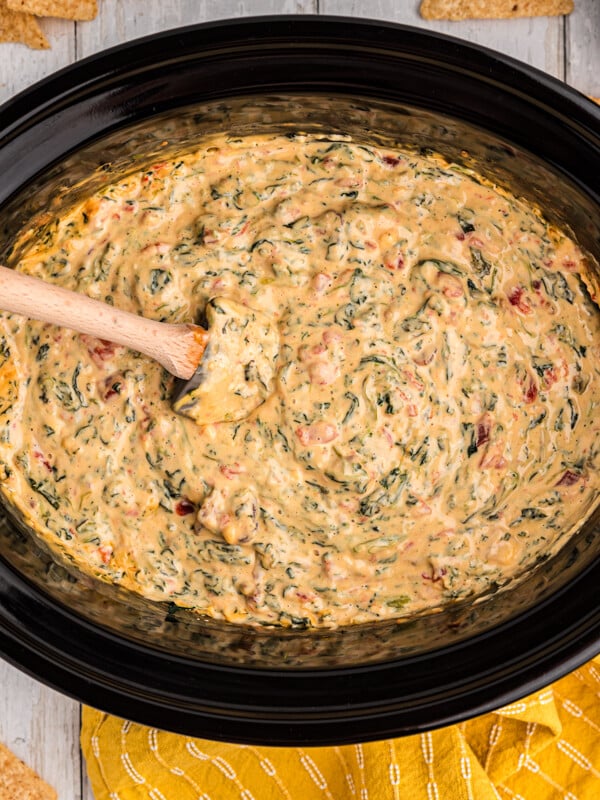 Slow Cooker Queso Spinach Dip The Magical Slow Cooker