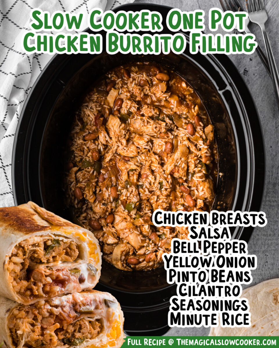 Images of chicken burrito bowls for facebook.