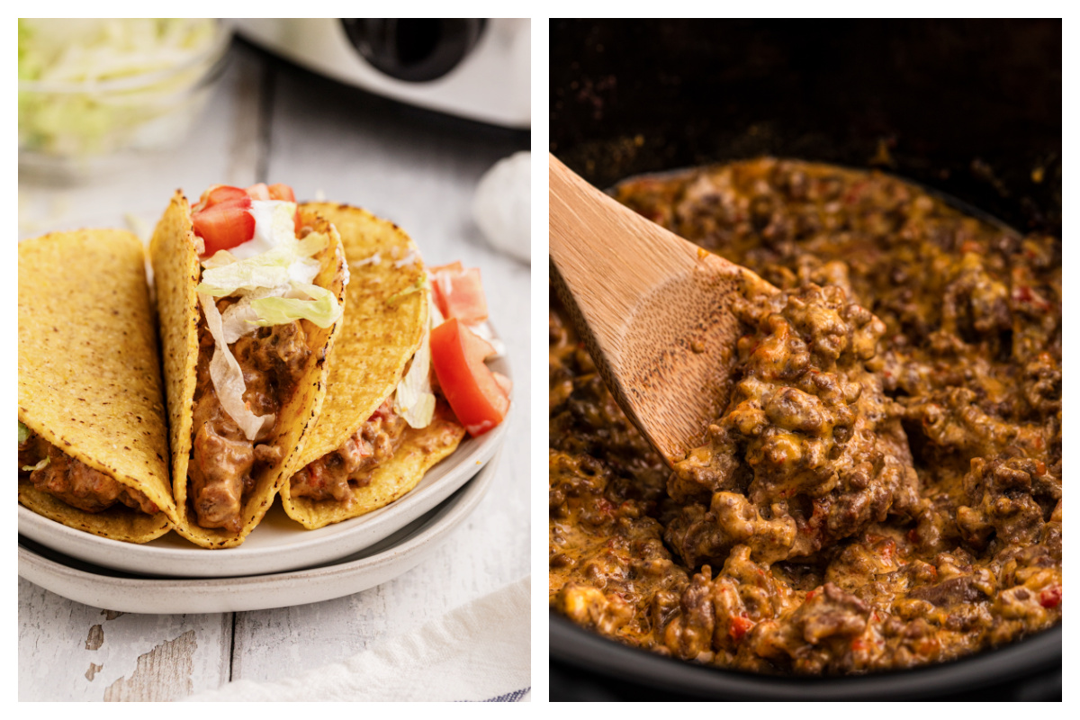 Slow Cooker Rotel Dip with Beef - The Magical Slow Cooker