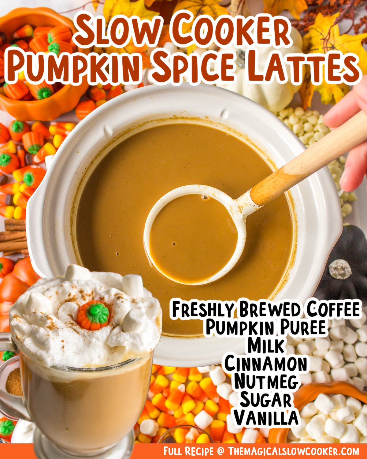 Images of pumpkin spice lattes for facebook.