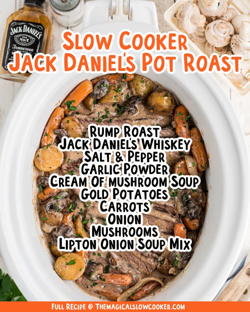 Images of whiskey pot roast for facebook.