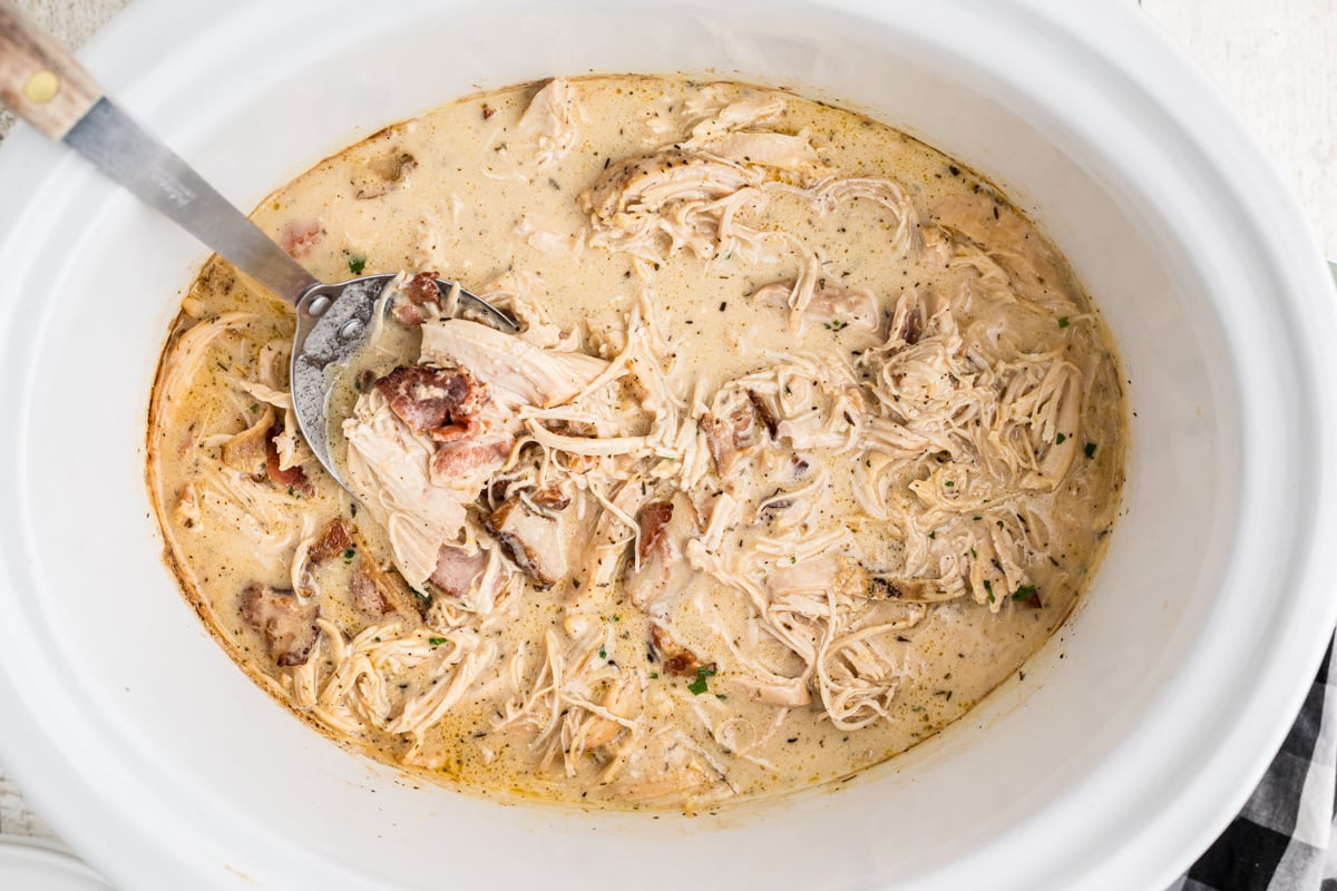 Slow Cooker Chicken with Bacon Gravy-image