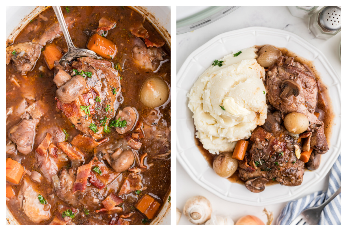 Slow Cooker Coq Au Vin The Magical Slow Cooker