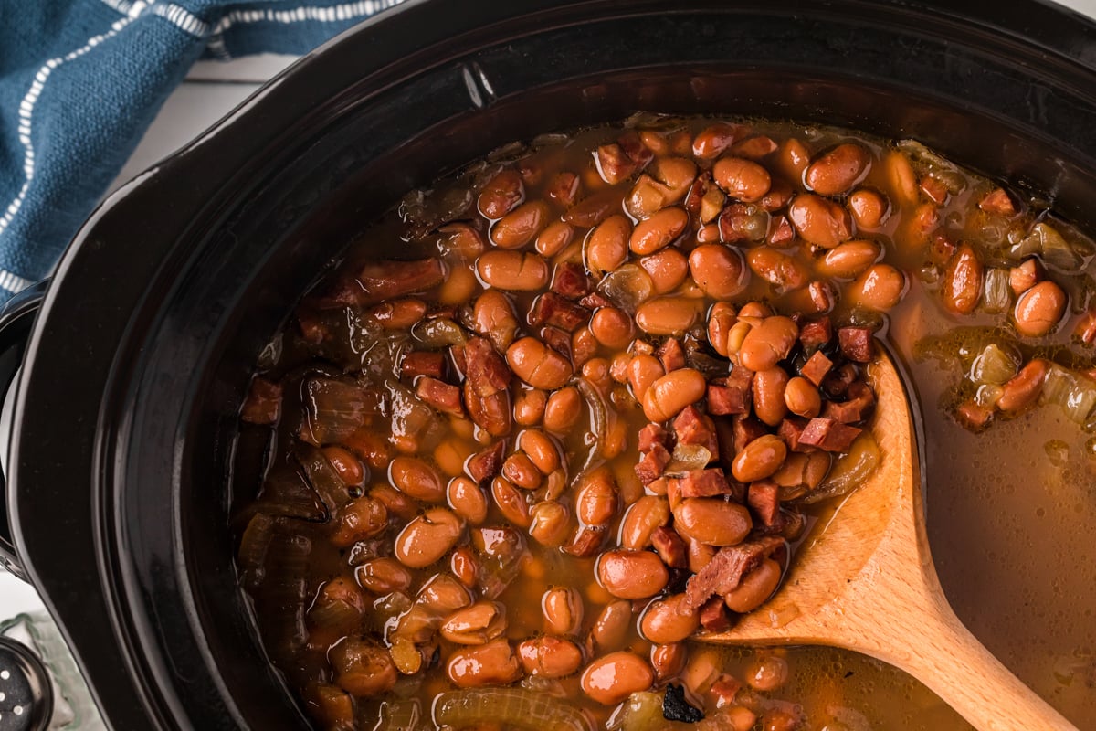 Slow Cooker Pinto Beans and Ham