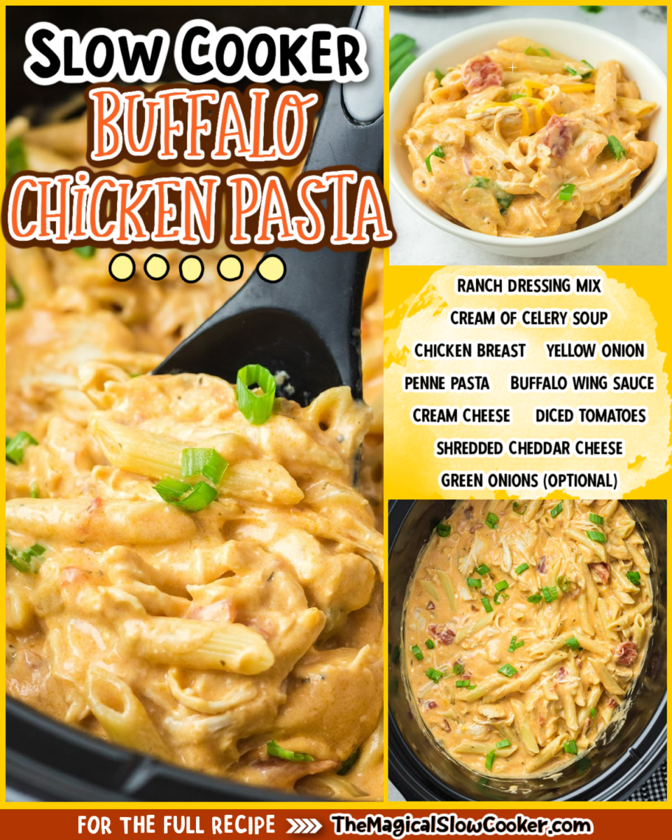 Slow Cooker Buffalo Chicken Pasta The Magical Slow Cooker