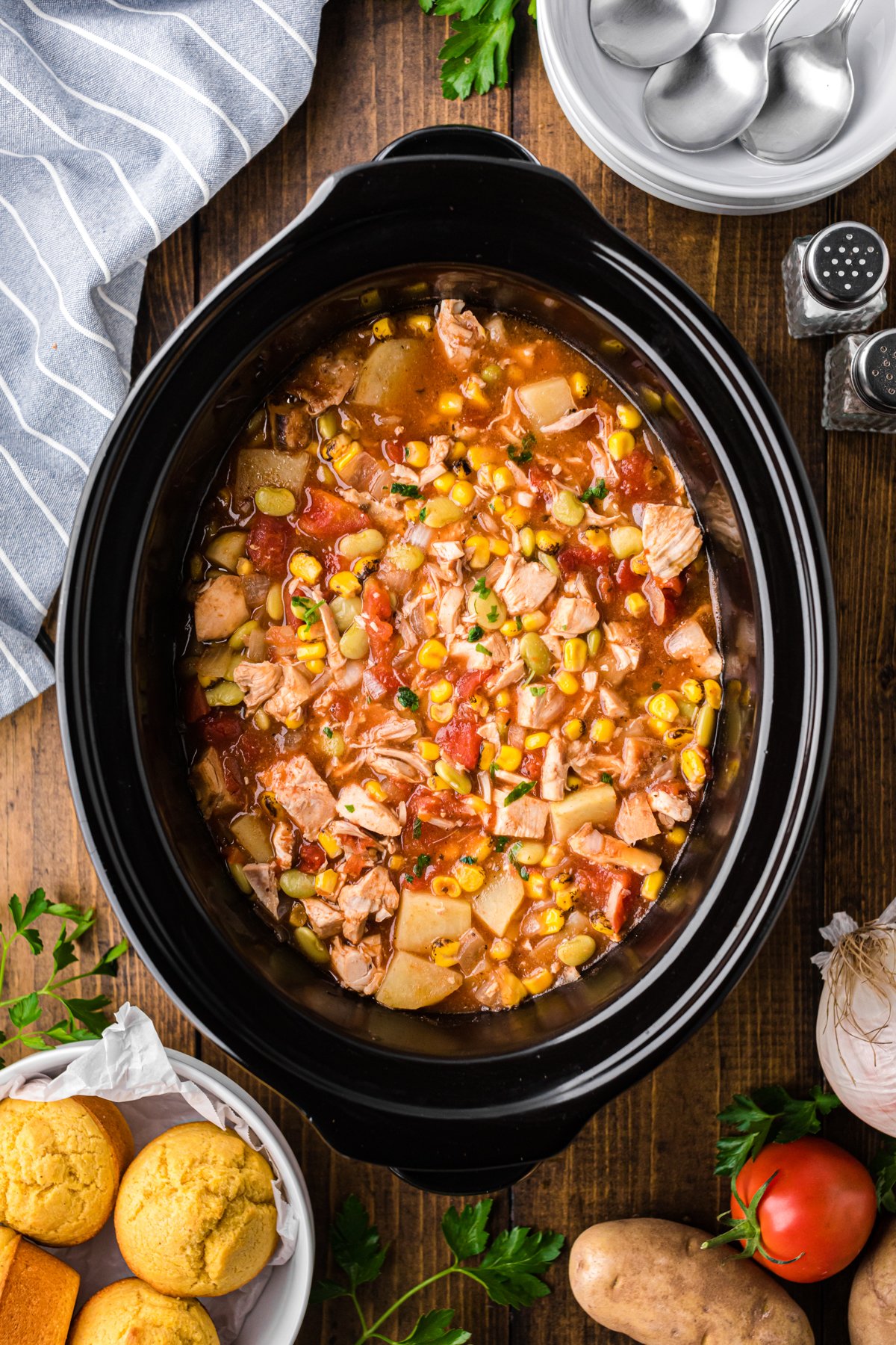 all done cooking camp stew.