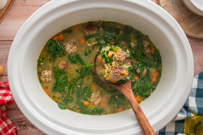 Slow Cooker Italian Wedding Soup - The Magical Slow Cooker