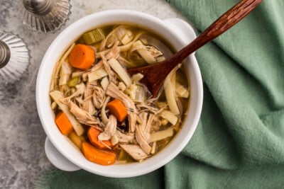 Grandma's Slow Cooker Turkey Noodle Soup - The Magical Slow Cooker
