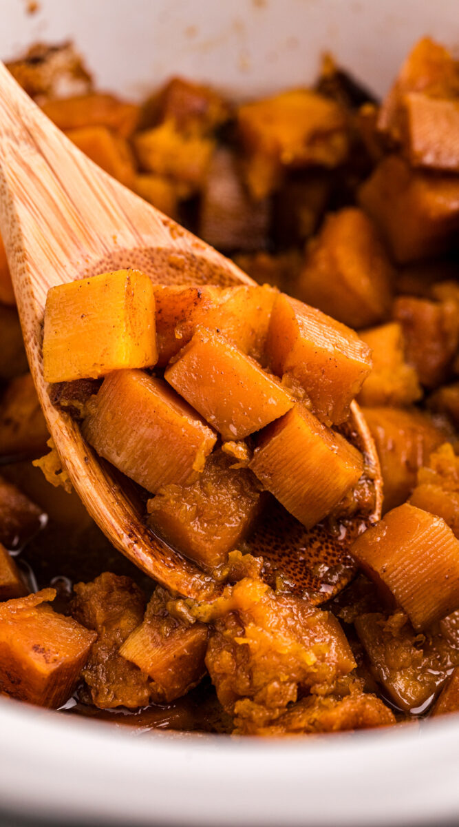 long image of slow cooker butternut squash.