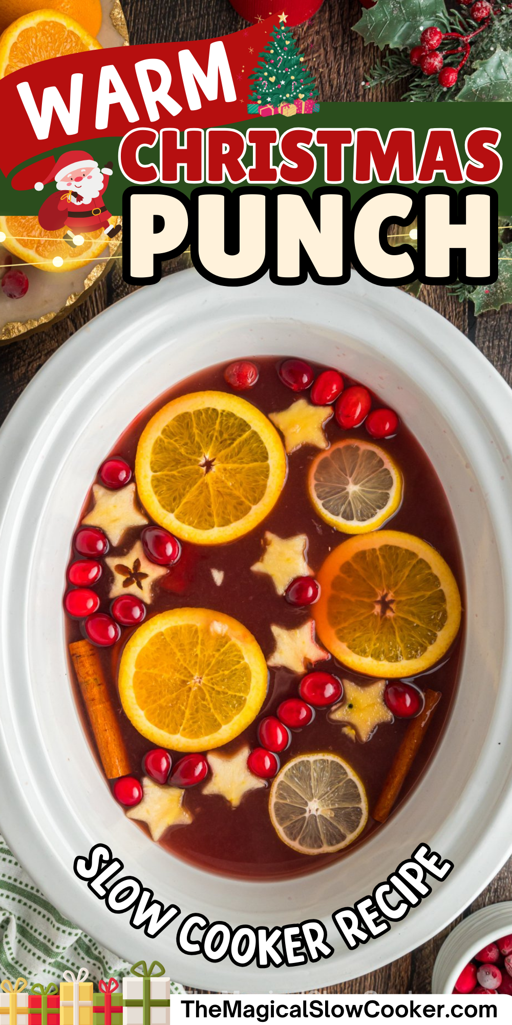 long image of warm christmas punch for pinterest.