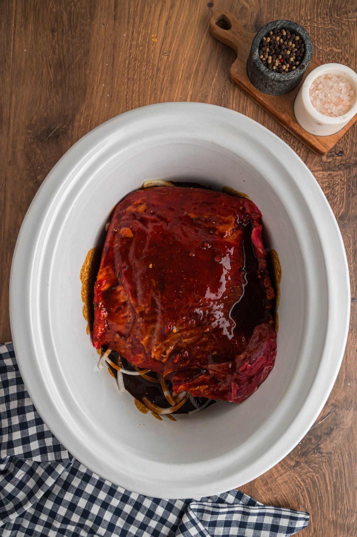 flank steak with sauce on it.