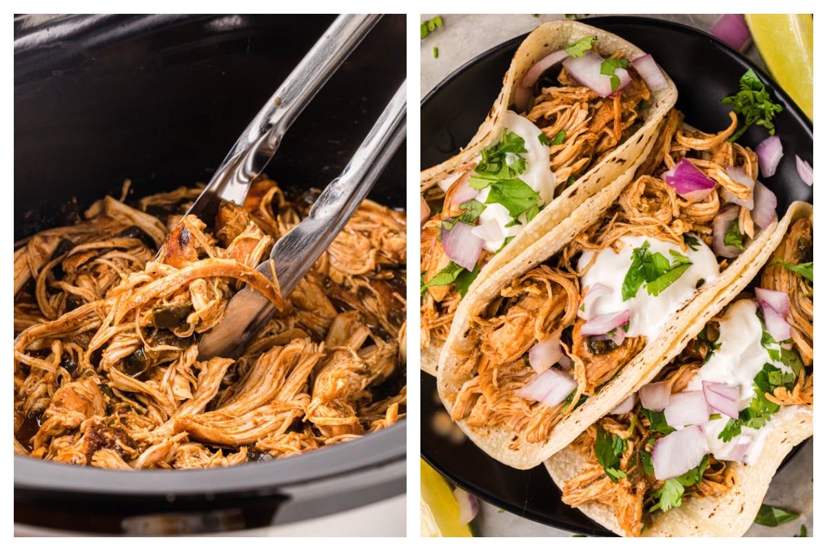 Beergarita Chicken Tacos - The Magical Slow Cooker