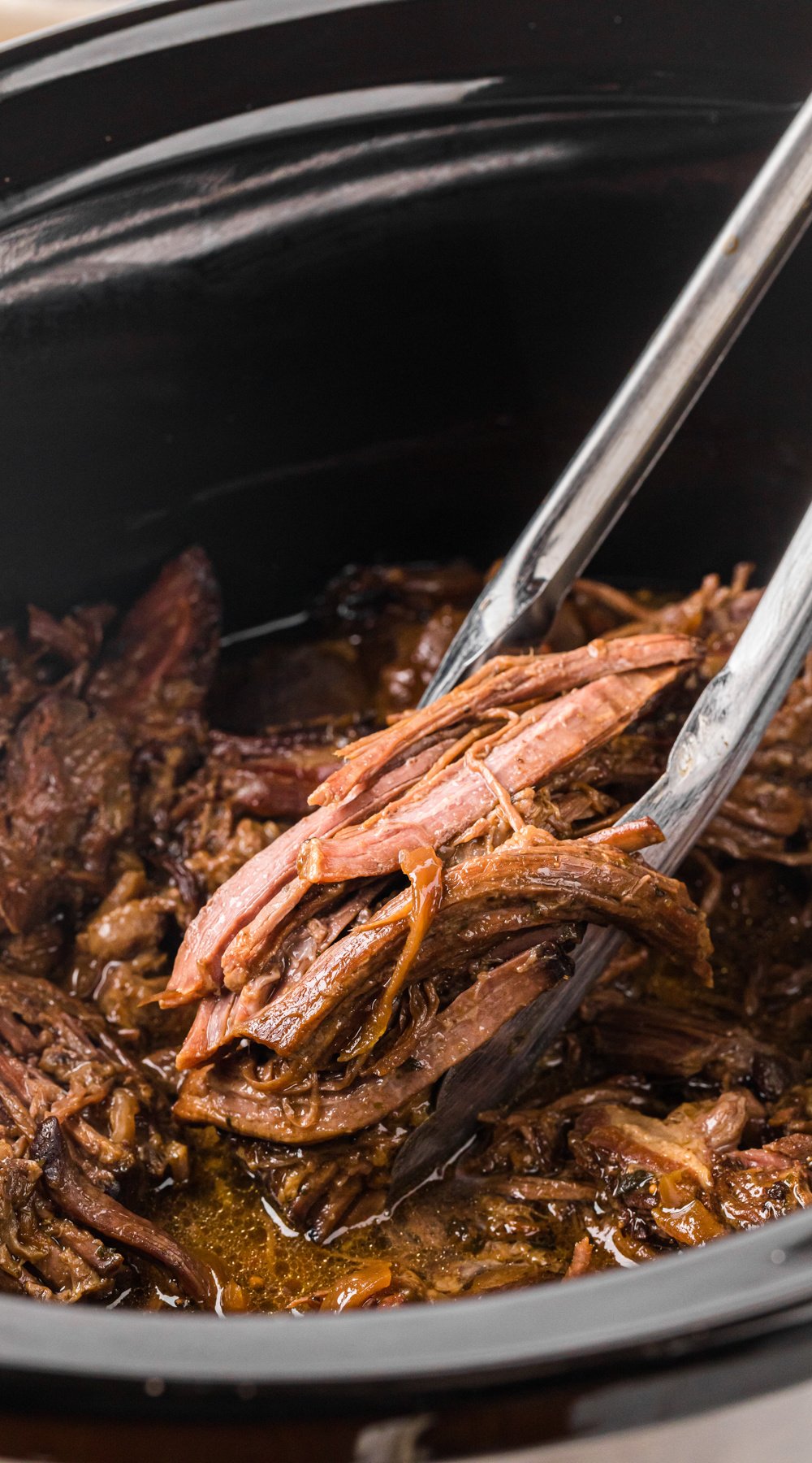 Long image of slow cooker georgia pot roast.