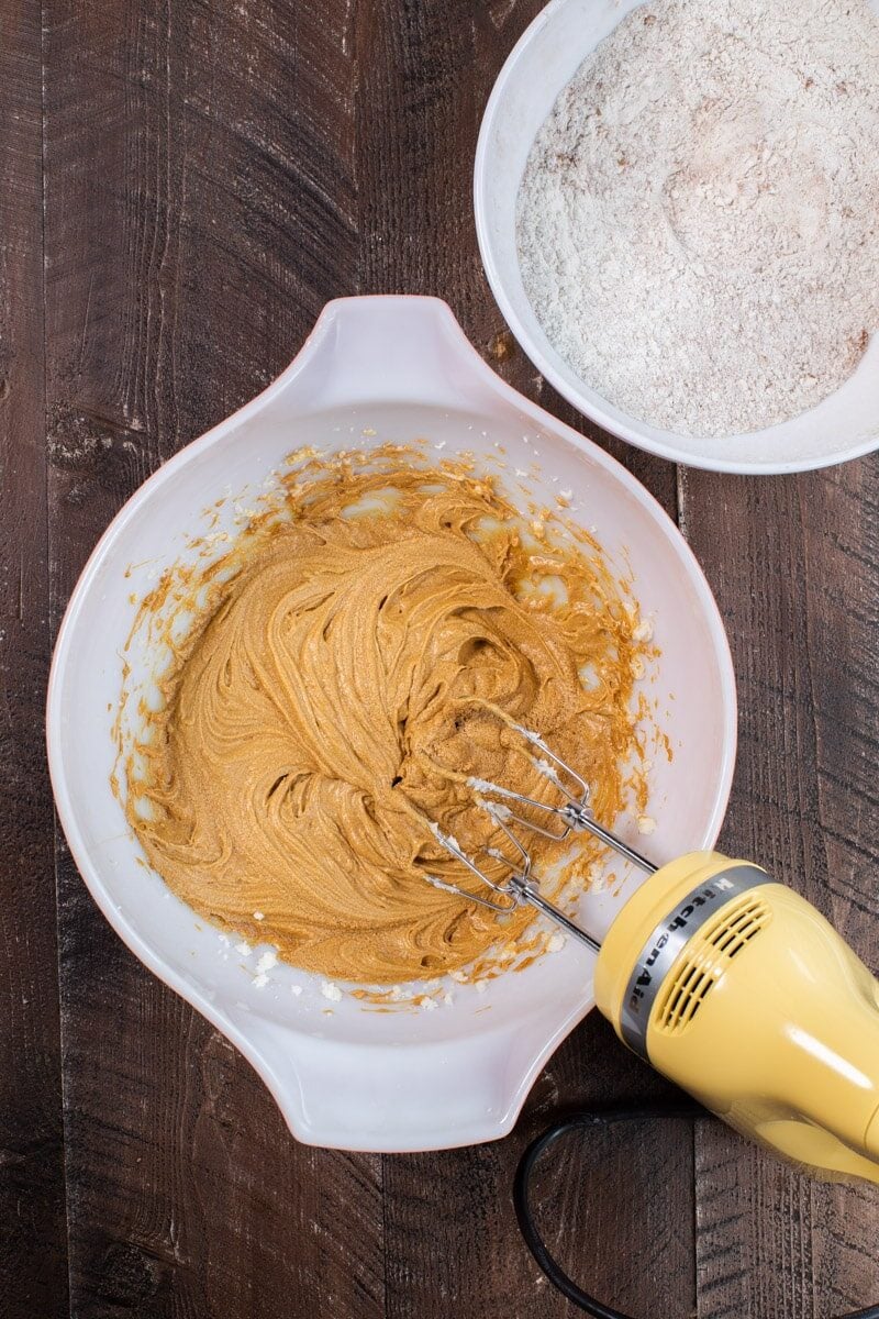 gingerbread batter in bowl