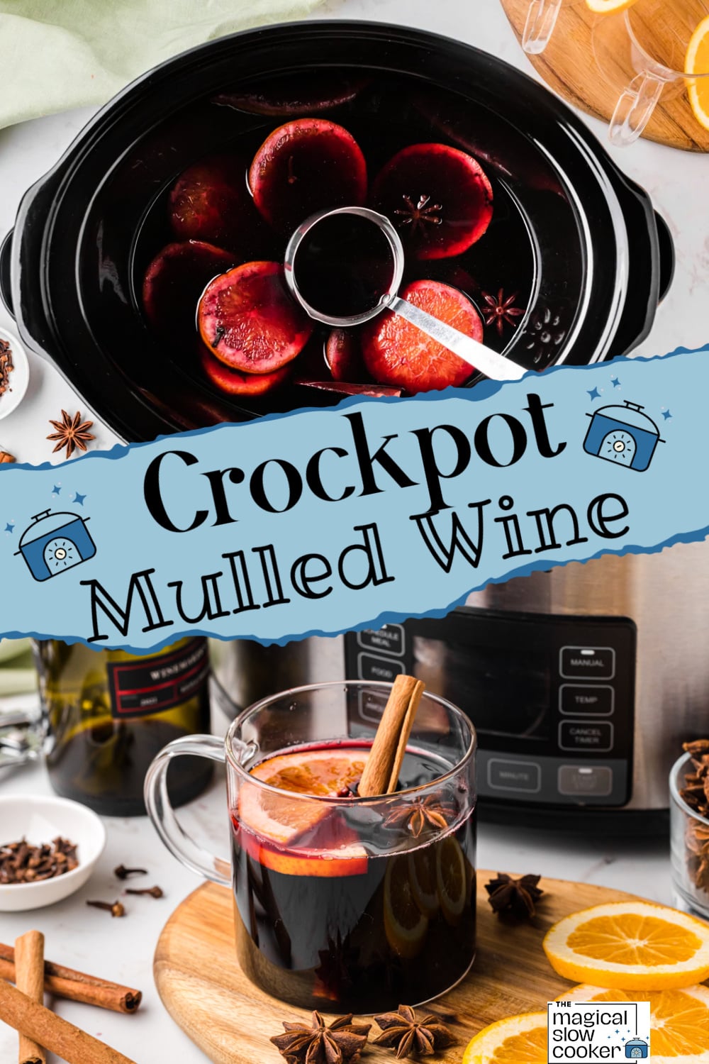 2 images of mulled wine
