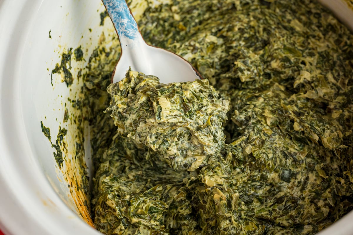 Slow Cooker Creamed Spinach