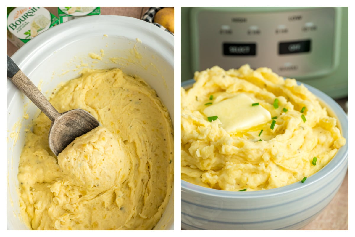 Boursin Mashed Potatoes - The Magical Slow Cooker