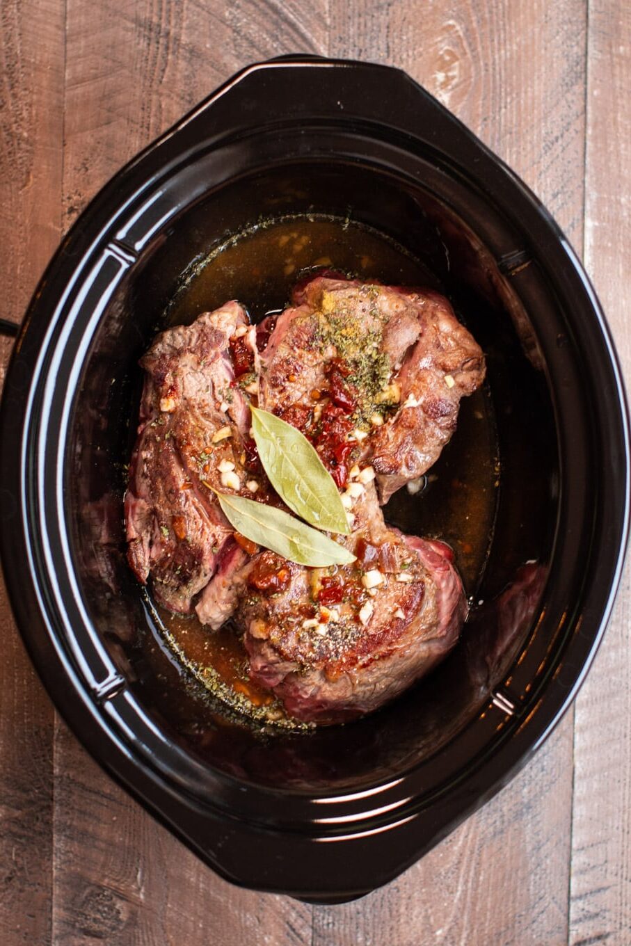 chipotle barbacoa meat in slow cooker raw.
