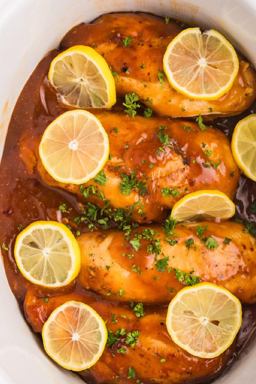 close up of lemonade chicken.