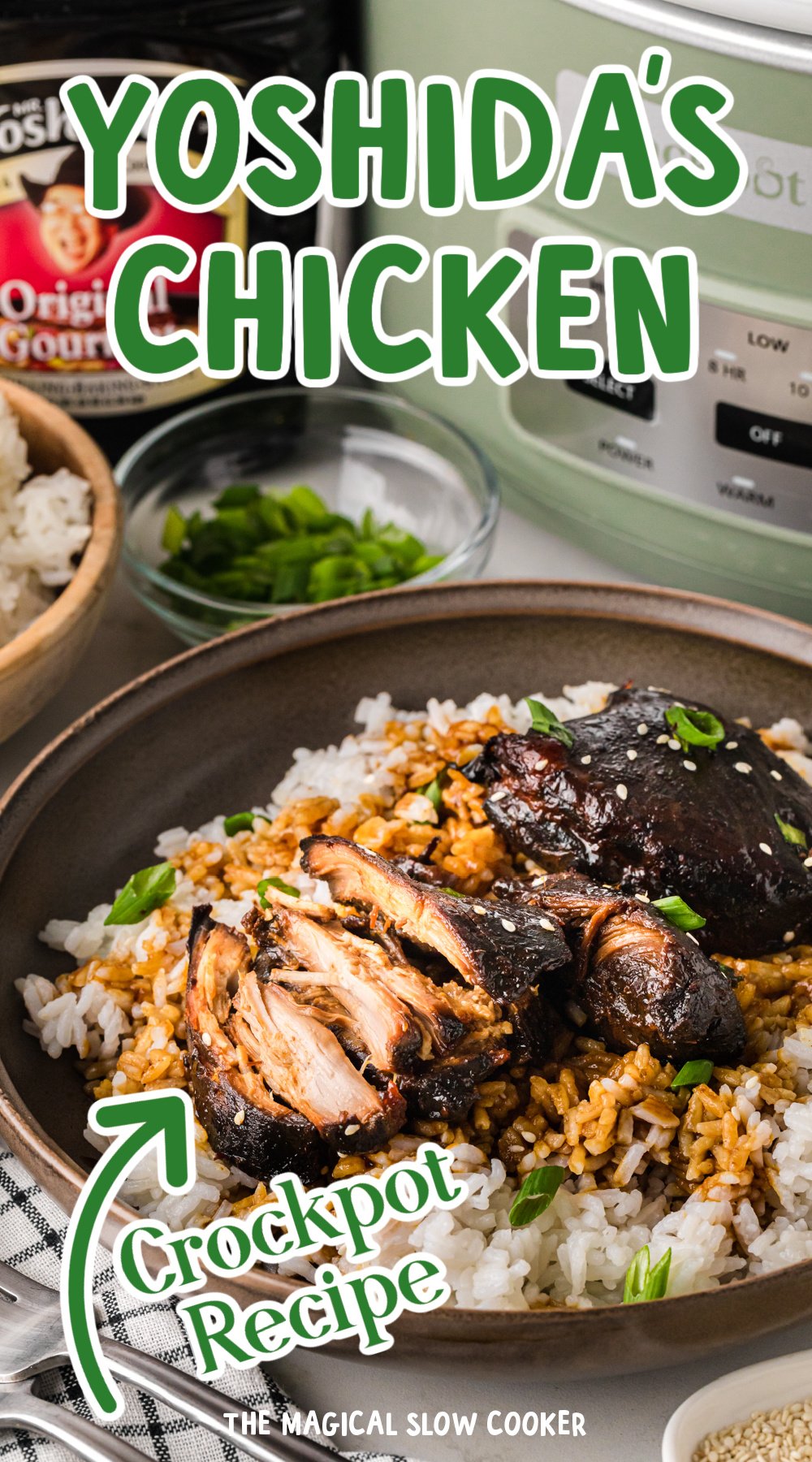 Long image of yoshida's chicken with text overlay.