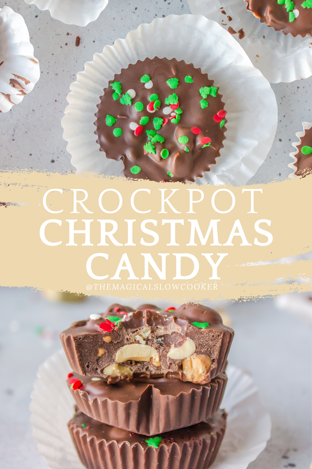 2 images of christmas candy.