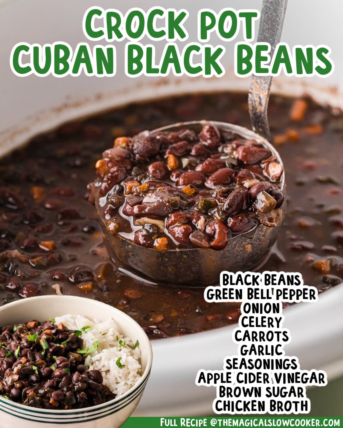 Slow Cooker Cuban Black Beans - The Magical Slow Cooker