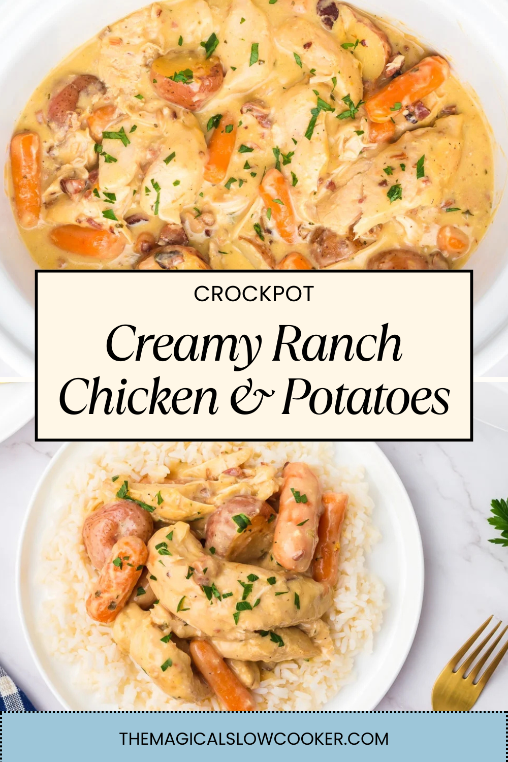 creamy ranch chicken with potatoes