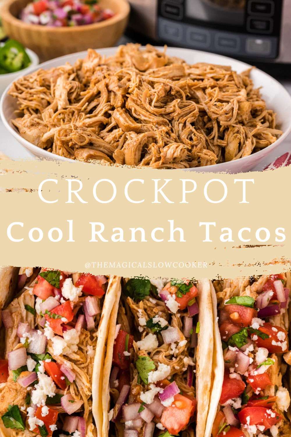 cool ranch taco on a plate and in tortillas.