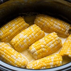 milk and honey corn in the slow cooker.